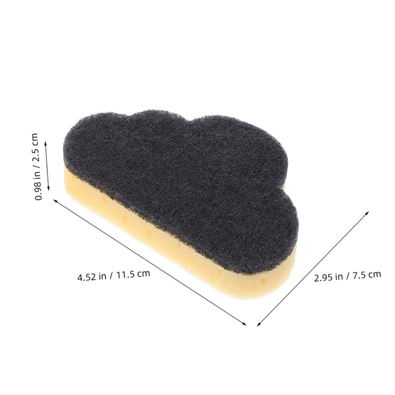 Blue Cloud Shaped Cleaning Sponges 10x7 5cm Non Damaging Dish Sponge Set Kitchen Use - Image 3