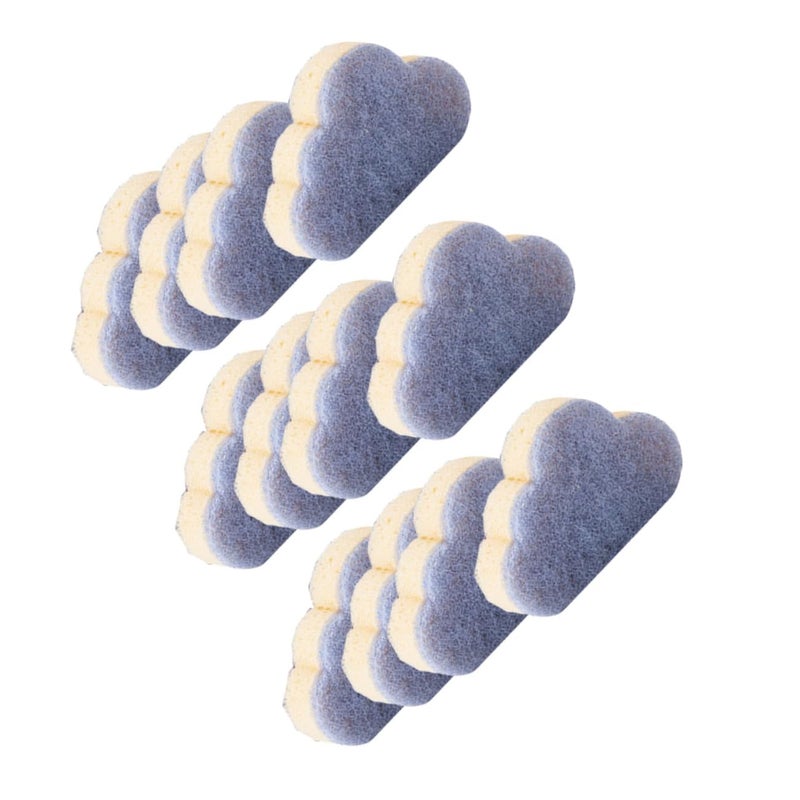 Blue Cloud Shaped Cleaning Sponges 10x7 5cm Non Damaging Dish Sponge Set Kitchen Use - Image 2