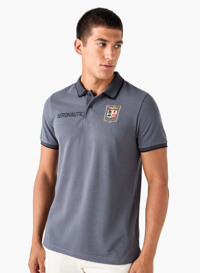 Splash FAV Embroidered Polo T-shirt with Short Sleeves - Image 1