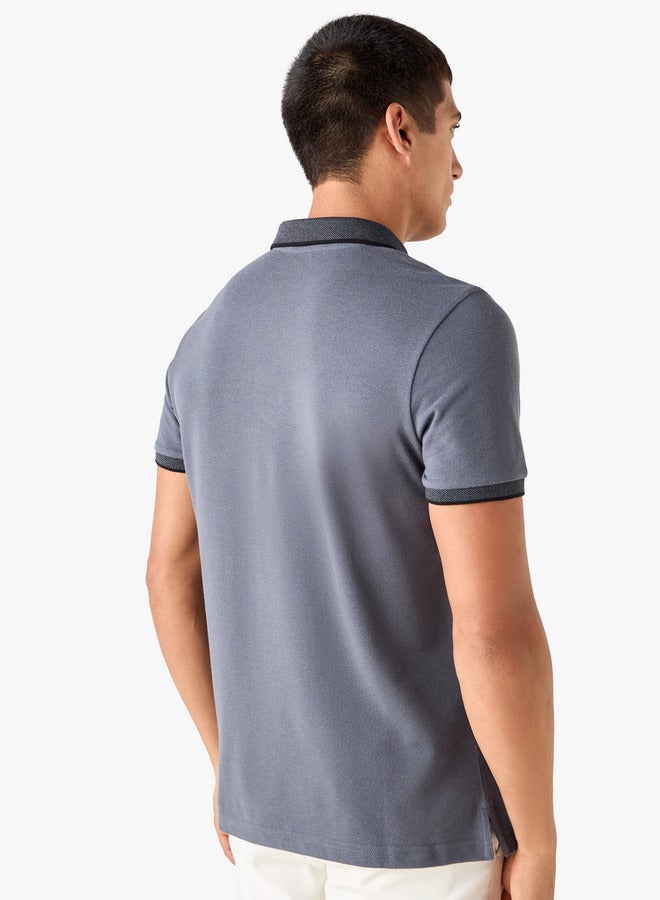 Splash FAV Embroidered Polo T-shirt with Short Sleeves - Image 3