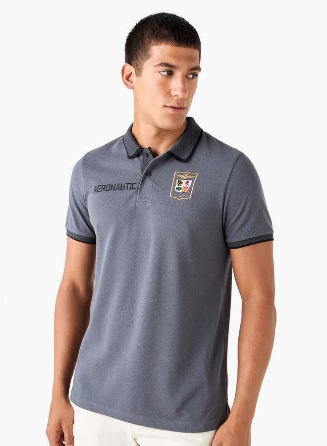 Splash FAV Embroidered Polo T-shirt with Short Sleeves