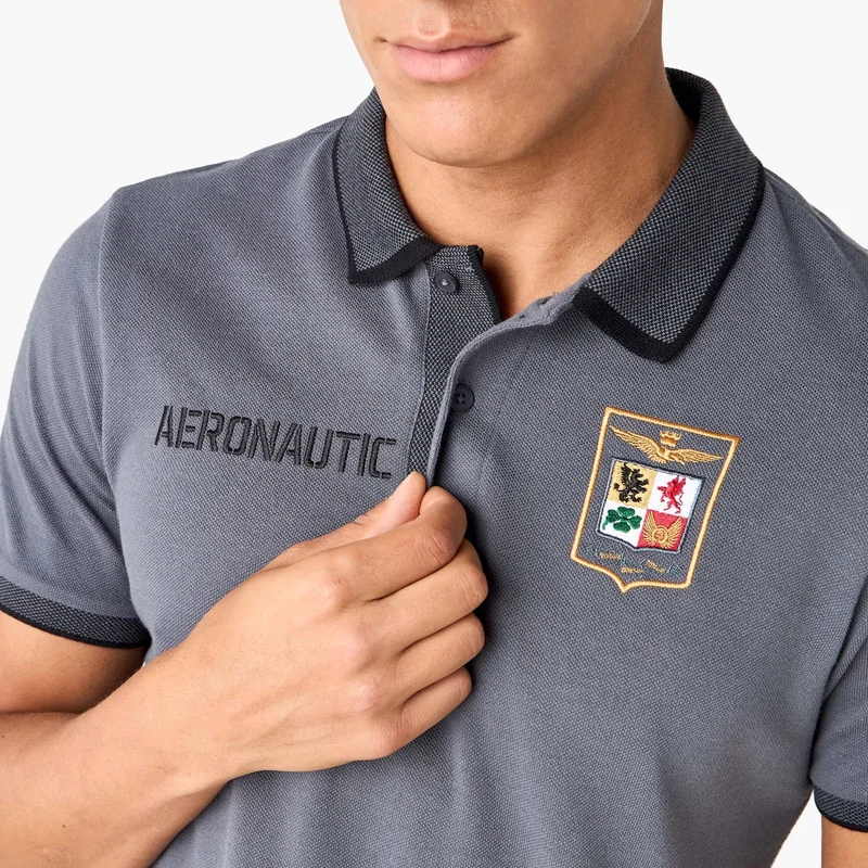 Splash FAV  Embroidered Polo T-shirt with Short Sleeves for Men | Best Price UAE