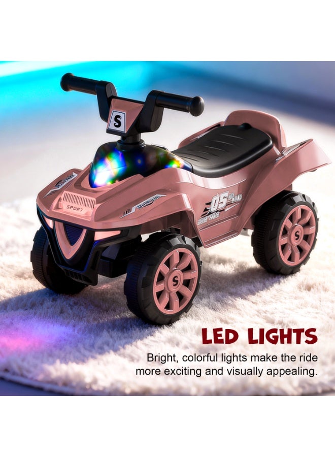 Baybee Buzzy Baby Ride on Car for Kid, Ride on Baby Car with Push handle, Lights, Music & Spacious Seat | Kids Push Car for Babies | Push Ride on Car for Kids 1-3 Years Boy Girl (Pink) - Image 3