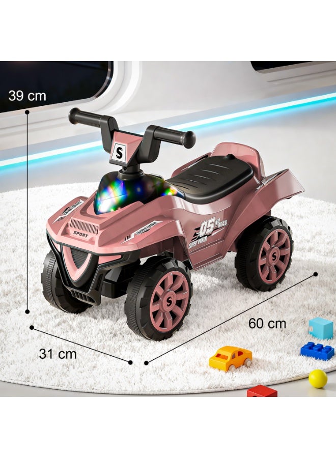 Baybee Buzzy Baby Ride on Car for Kid, Ride on Baby Car with Push handle, Lights, Music & Spacious Seat | Kids Push Car for Babies | Push Ride on Car for Kids 1-3 Years Boy Girl (Pink) - Image 4