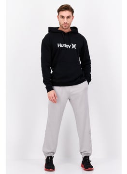 Hurley Men Sportswear Fit Long Sleeve Outdoor Hooded Sweatshirt, Black  - Image 4