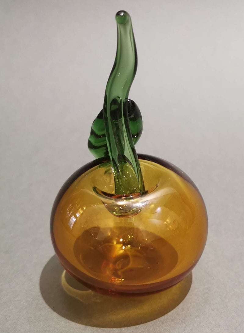 Handmade Murano Glass Apple Figurine  - Image 1