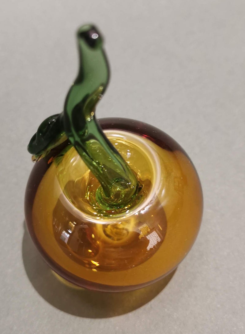 Handmade Murano Glass Apple Figurine  - Image 2