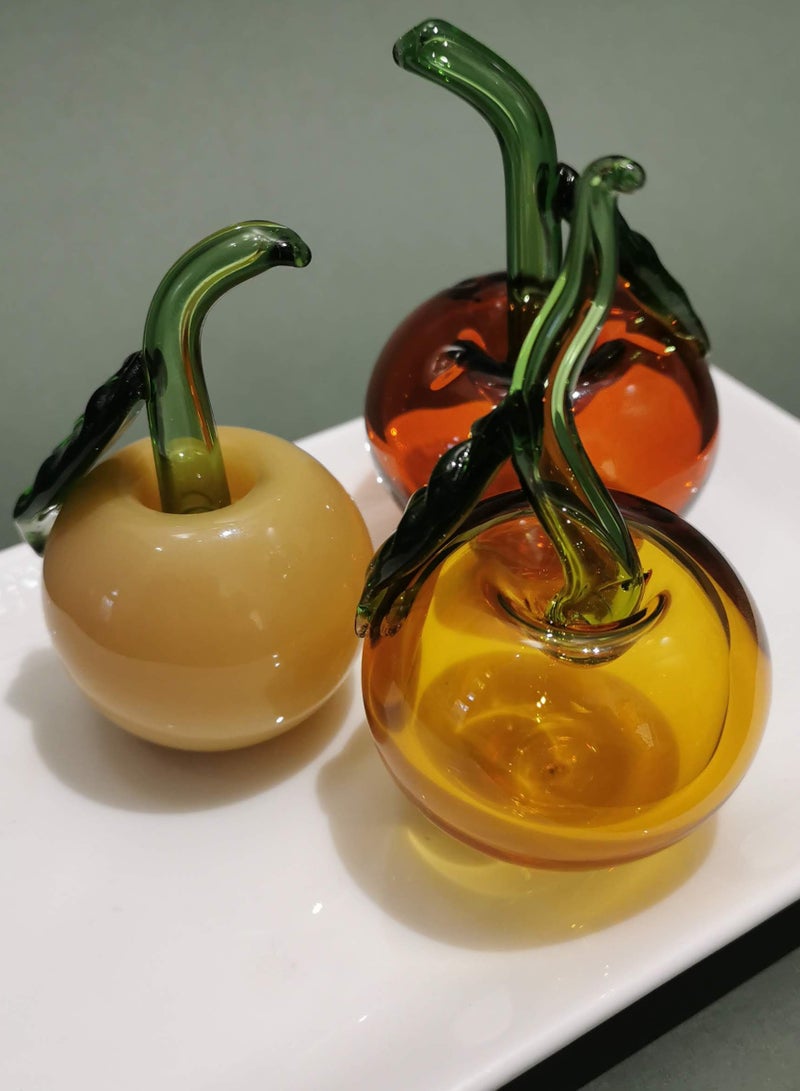 Handmade Murano Glass Apple Figurine  - Image 3