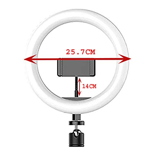 Whitecloud TRANSFORMING HOMES® 10 Inches LED Ring Light for Camera, Phone YouTube Video Shooting and Makeup(T 925,Black) 25.5x25.5x02 cm Plastic - Image 3