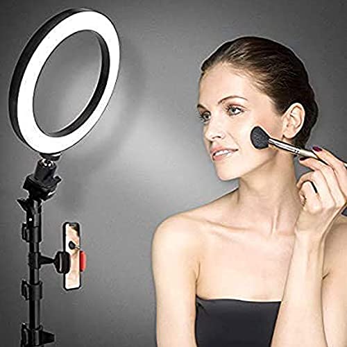 Whitecloud TRANSFORMING HOMES® 10 Inches LED Ring Light for Camera, Phone YouTube Video Shooting and Makeup(T 925,Black) 25.5x25.5x02 cm Plastic - Image 4
