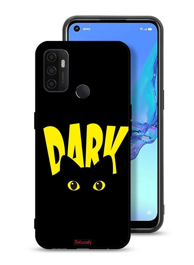 Tolwak Oppo A53s Protective Case Cover Dark Cat - Image 1