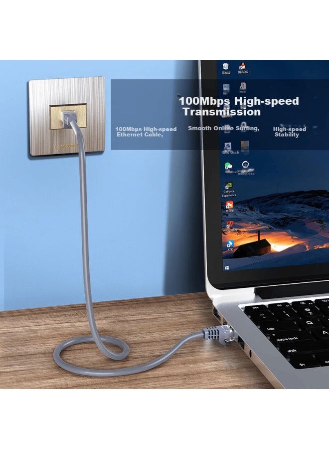 CHOSEAL Chooseal Cat5e High-speed Hundred-megabit Ethernet Cable, Engineering And Home Computer Broadband Connection Patch Cord Finished Network Cable, 15 Meters, Qs2608at15j - Image 2