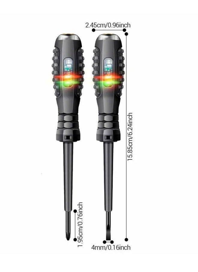 Electric Pen Cross Flat Screwdriver Household Use Non-contact Induction Multi-function Voltage Detector Voltage Tester Pens Pocket Tester