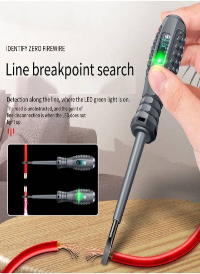 Electric Pen Cross Flat Screwdriver Household Use Non-contact Induction Multi-function Voltage Detector Voltage Tester Pens Pocket Tester