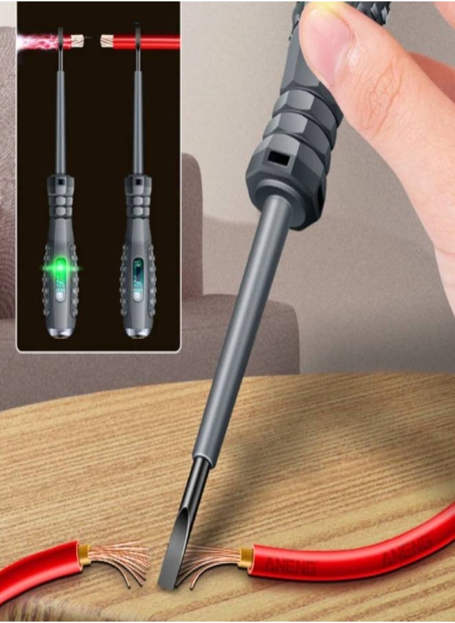 Electric Pen Cross Flat Screwdriver Household Use Non-contact Induction Multi-function Voltage Detector Voltage Tester Pens Pocket Tester