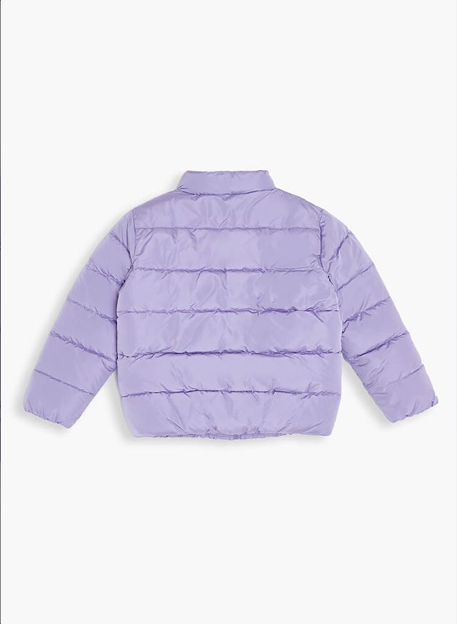 FOREVER 21 Girls Funnel Neck Puffer Jacket (Kids) - Image 2