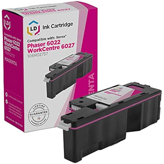 REMANUFACTURED TONER CARTRIDGE REPLACEMENT FOR XEROX 106R02757 (SINGLE MAGENTA CARTRIDGE) COMPATIBLE WITH PHASER 6022 AND WORKCENTRE 6027, 6027NI - Image 1