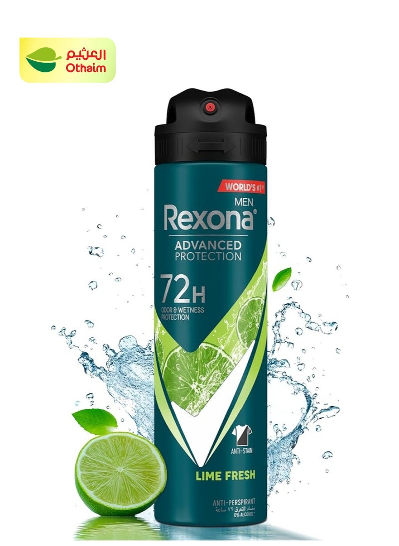 Rexona Rexona Lime Fresh Anti-Perspirant Deodorant Spray For Men, 150ml 