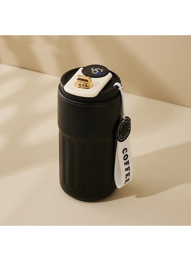 Hihonor Coffee Mug, Insulated Travel Coffee Mug with Temperature Display, 316 Stainless Steel Vacuum Coffee Cup, Double Wall Leak-Proof Thermos Vacuum Tumbler, Black  - Image 1