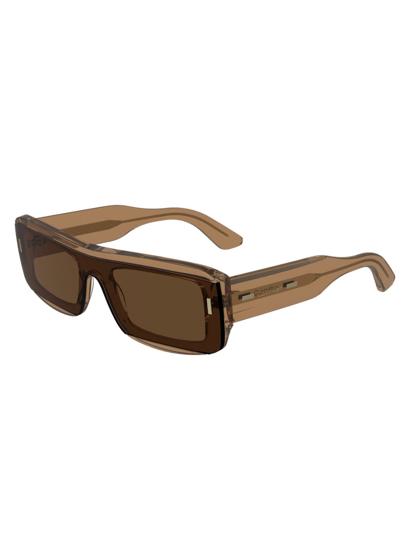 CALVIN KLEIN FULL RIM ACETATE MODIFIED RECTANGLE CALVIN KLEIN SUN CK24503S  5121 (278) LIGHT BROWN  - Image 3