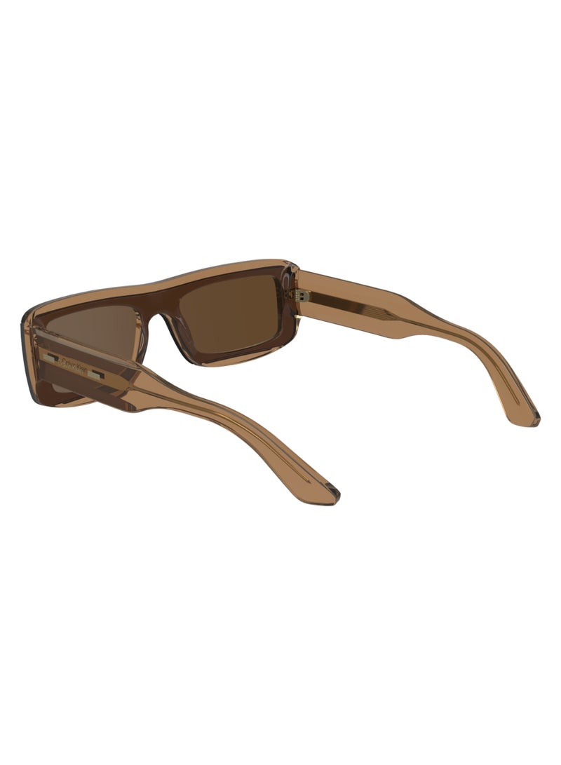 CALVIN KLEIN FULL RIM ACETATE MODIFIED RECTANGLE CALVIN KLEIN SUN CK24503S  5121 (278) LIGHT BROWN  - Image 5