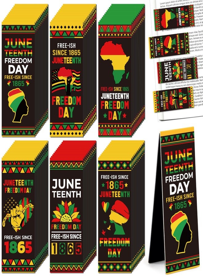Haooryx Juneteenth Magnetic Book Marks - Black History Month Magnetic Bookmarks Book Reading Lovers Accessories Page Marker Clip African American BHM Celebration Birthday Gifts School Office Home (72) - Image 1