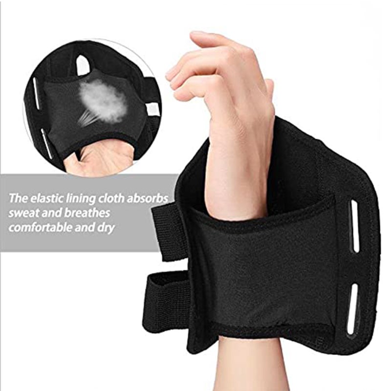 Wrist Brace Large/X-Large Black-Left: Ergonomically Designed Maximum Support Wrist Splint - Breathable Premium Material Adjustable Straps for Carpal Tunnel, Arthritis, Tendonitis Pain Relief, Night Sl - Image 3