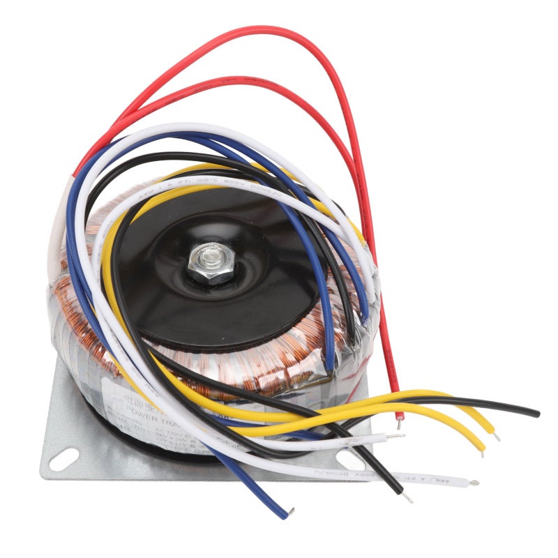 Toroidal Transformer: 200W Pure Copper Wire - High Energy Conversion Efficiency Stable Bracket for Tube Amplifiers Preamplifier Speaker Music Equipment - Image 1