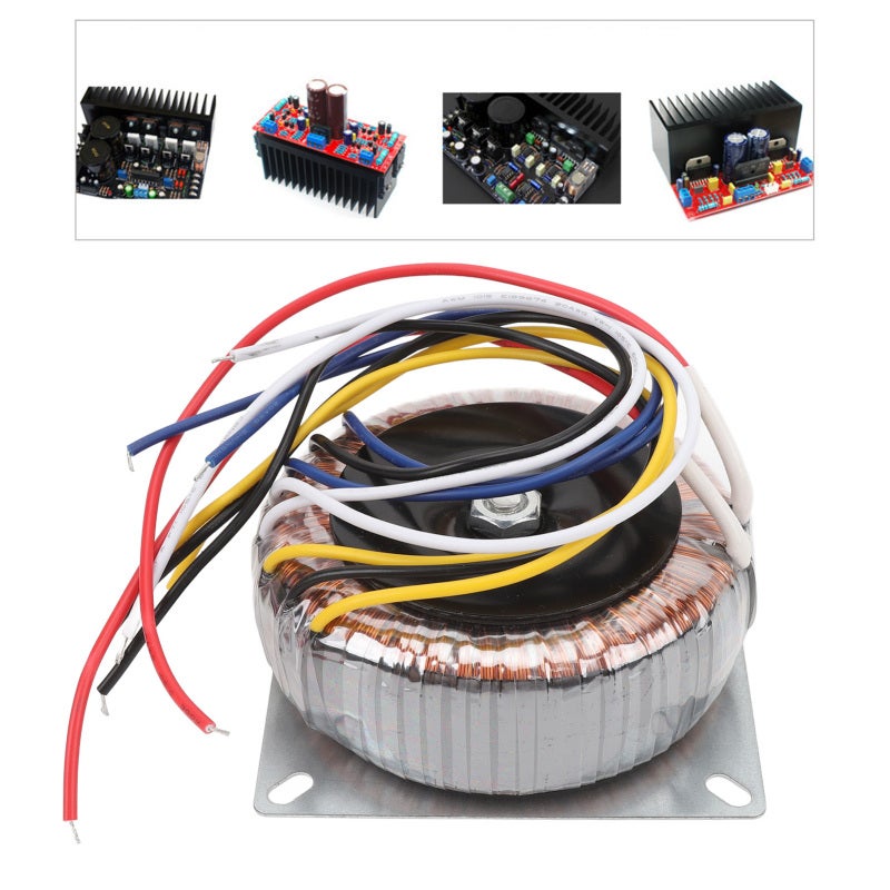 Toroidal Transformer: 200W Pure Copper Wire - High Energy Conversion Efficiency Stable Bracket for Tube Amplifiers Preamplifier Speaker Music Equipment - Image 5