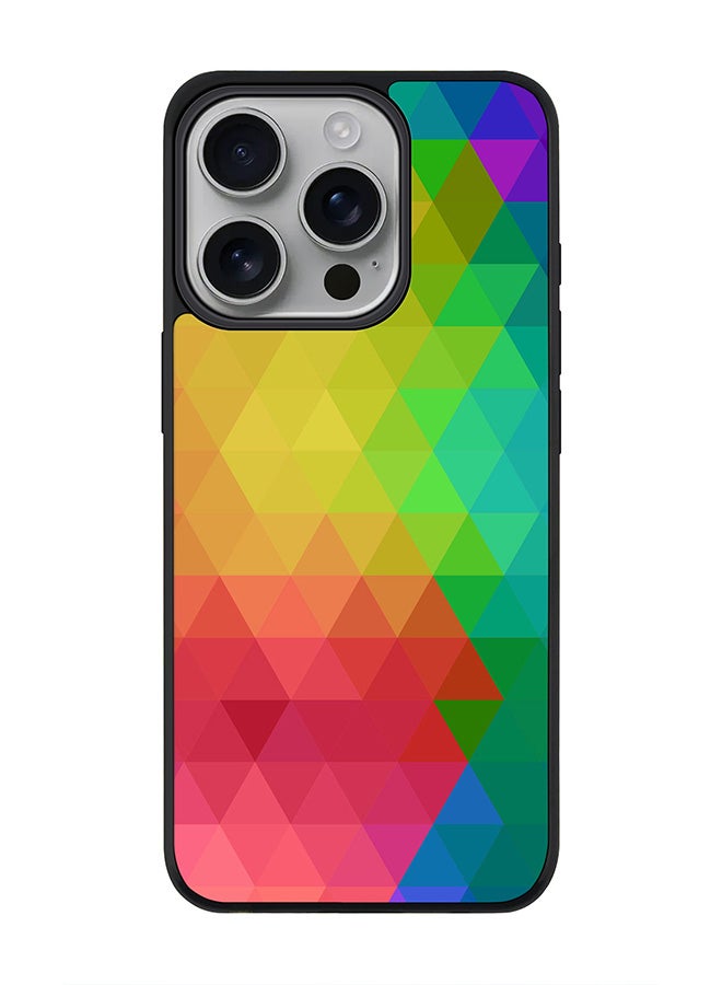 Stylizedd For iPhone 16 Pro Case [Compatible with MagSafe] Slim Magnetic cover Phone Case iPhone 16 Pro -Tropical Prism - Image 1