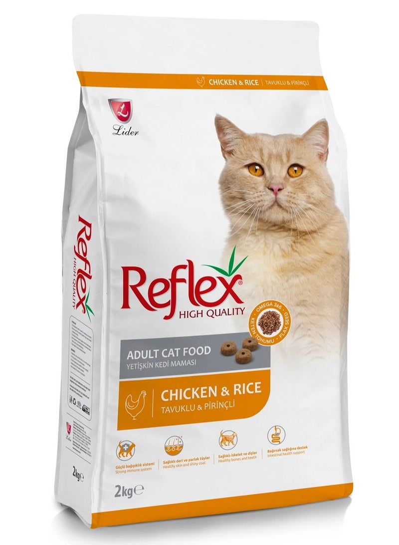 REFLEX Adult Cat Food with Chicken and Rice 2 kg