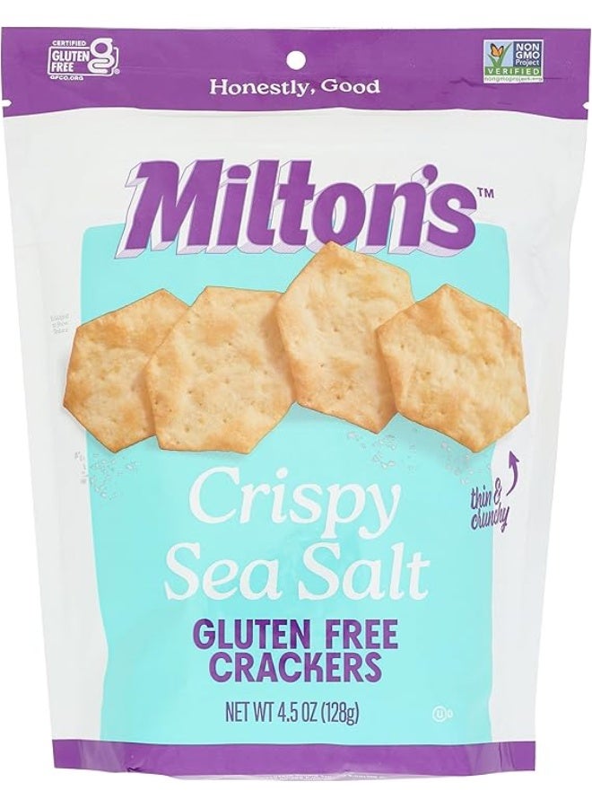 MILTONS, CRACKERS,SEA SALT,GF 4.5 OZ - Image 1