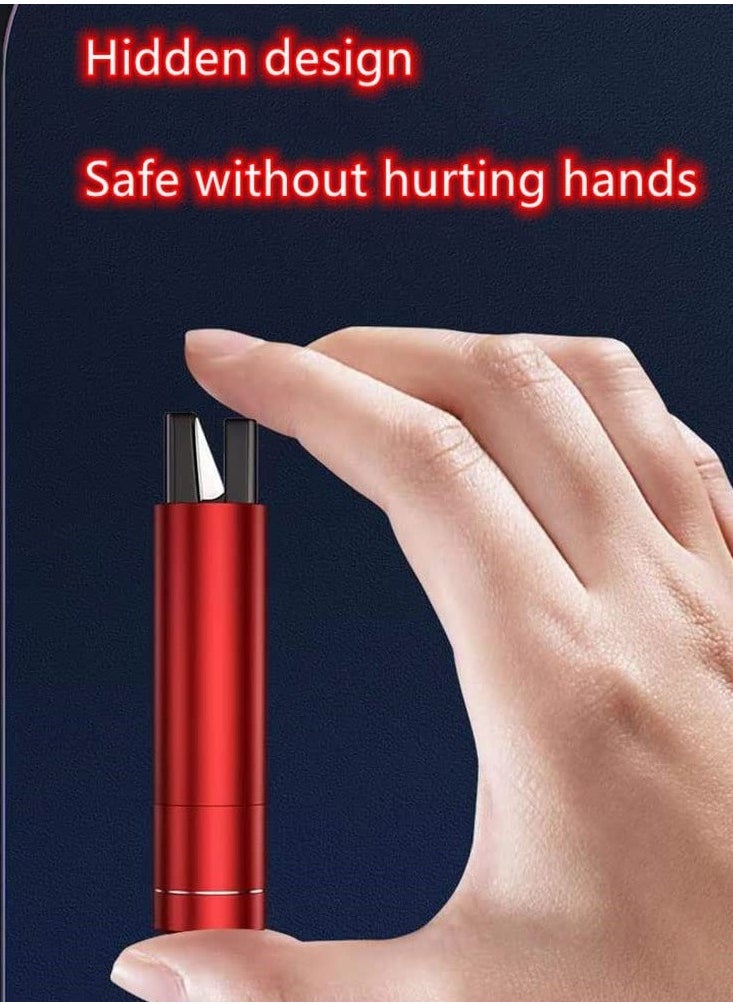 Generic - Portable Safety Hammer Emergency Escape Tool - Multi-Function Window Breaker with Seatbelt Cutter for Quick Car Glass Breakage and Life-Saving Emergency Escape (Red) - Image 1