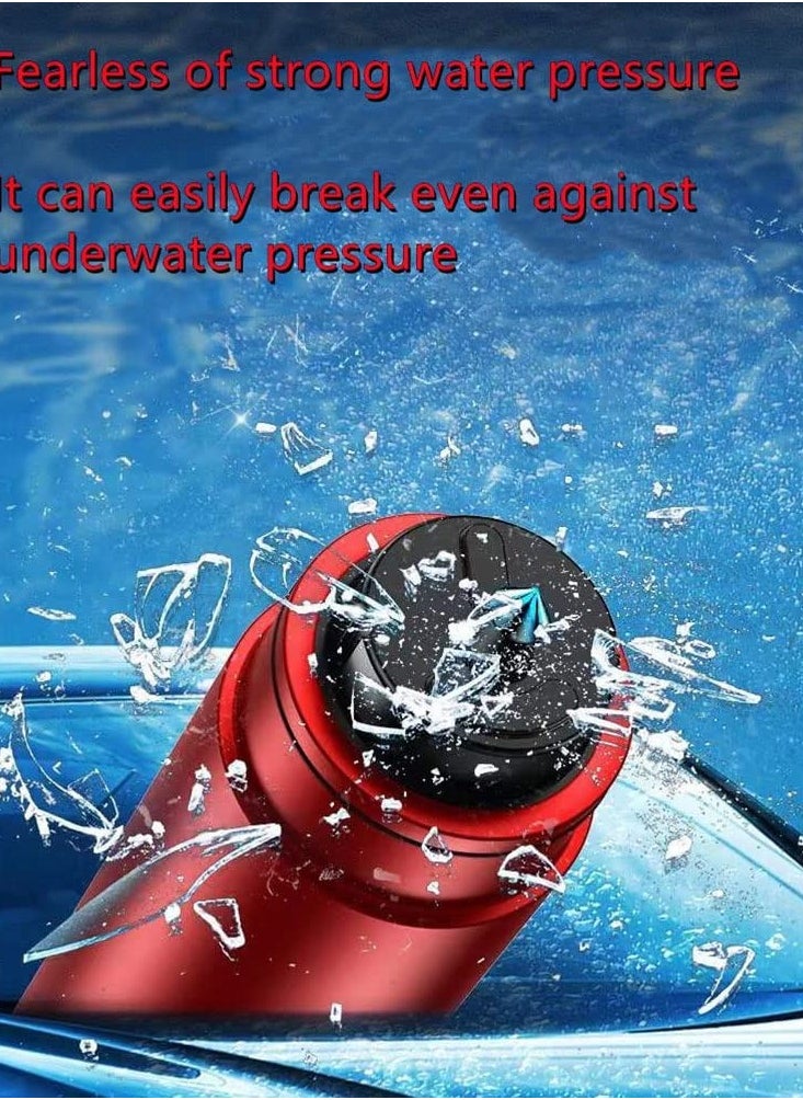 Generic - Portable Safety Hammer Emergency Escape Tool - Multi-Function Window Breaker with Seatbelt Cutter for Quick Car Glass Breakage and Life-Saving Emergency Escape (Red) - Image 1