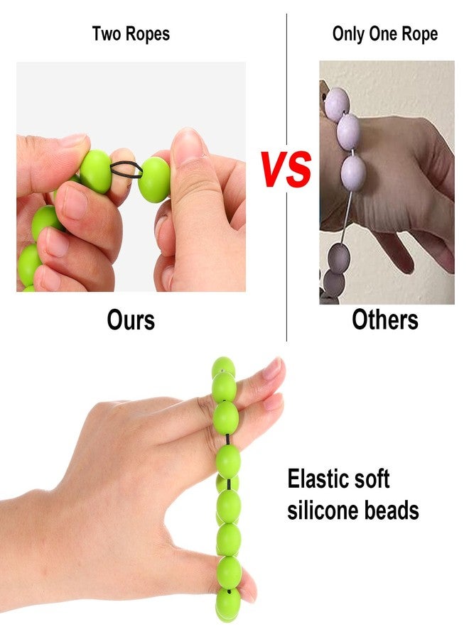 BVGA Silicone Bead Keychain Keyring Bangle for Women Black Girl Magic Keychain Charms for Girls - Image 4