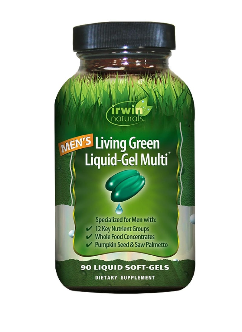 Irwin Naturals Living Green Liquid-Gel Multi for Men 90 Count 