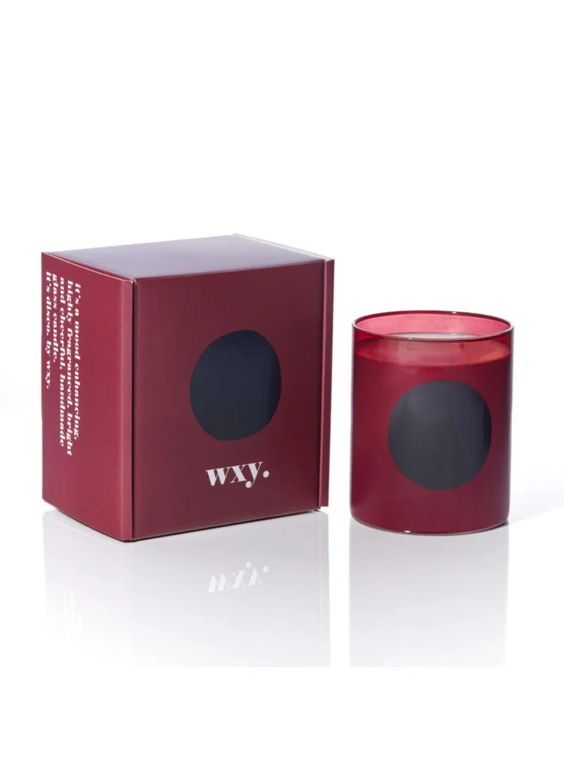 دبليو اكس واي شمعة ديسكو - خشب المخمل والعنبر - مجموعة ديسكو