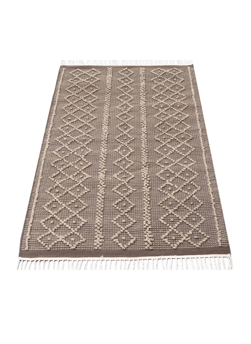 Bazaar Misr Handwoven Egyptian wool kilim rug  - Image 1
