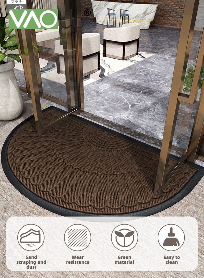 فاو دو سجادة باب، سجادة مدخل غير قابلة للانزلاق وقابلة للغسل في الغسالة، مكشطة أحذية، سجادة باب للكلاب، سجادة ترحيب فائقة الامتصاص، أحذية وكفوف مبللة موحلة للمدخل والفناء والجراج والحمام 60 × 90 سم - Image 4