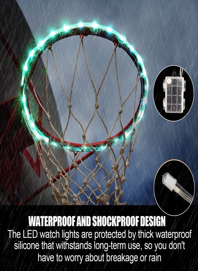 Green Bean LED Basketball Hoop Light Rim and Backboard, Remote Control Basketball Rim Light with 16 Colors 7 Flashing Mode for Playing Basketball in The Dark (Rim and Backboard not Included) - Image 2