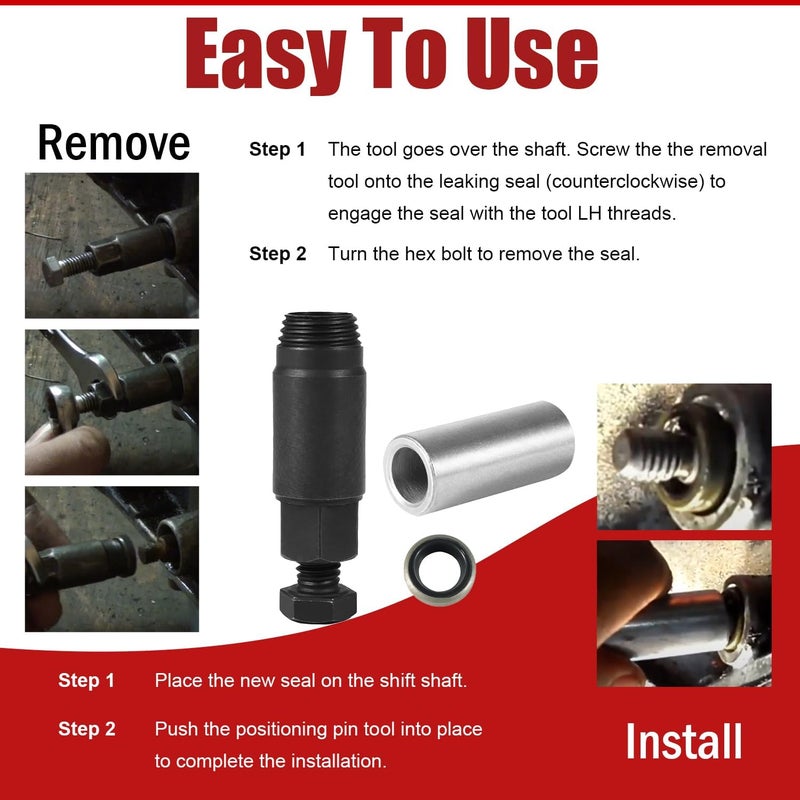 Deargooday GM Transmission Shifter Seal Remover Installer for TURBO 300 350 400 425 475 700-R4 4L60 - Image 4