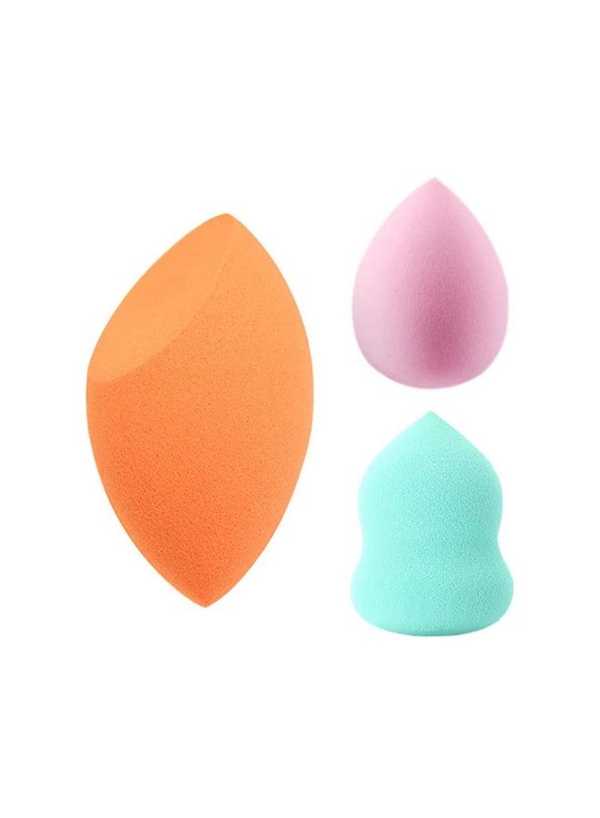 Ay Makeup Sponge Set Beauty Blender Soft Sponge For Liquid Foundation Creams And Powders For Wet And Dry Makeup Pack Of 3 Pieces (Colour May Vary) - Image 3