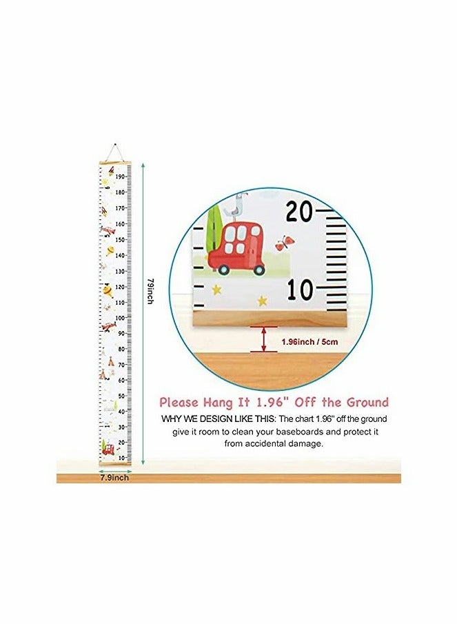 Excefore Growth Height Chart Handing Ruler Wall Decor for Kids - Image 2