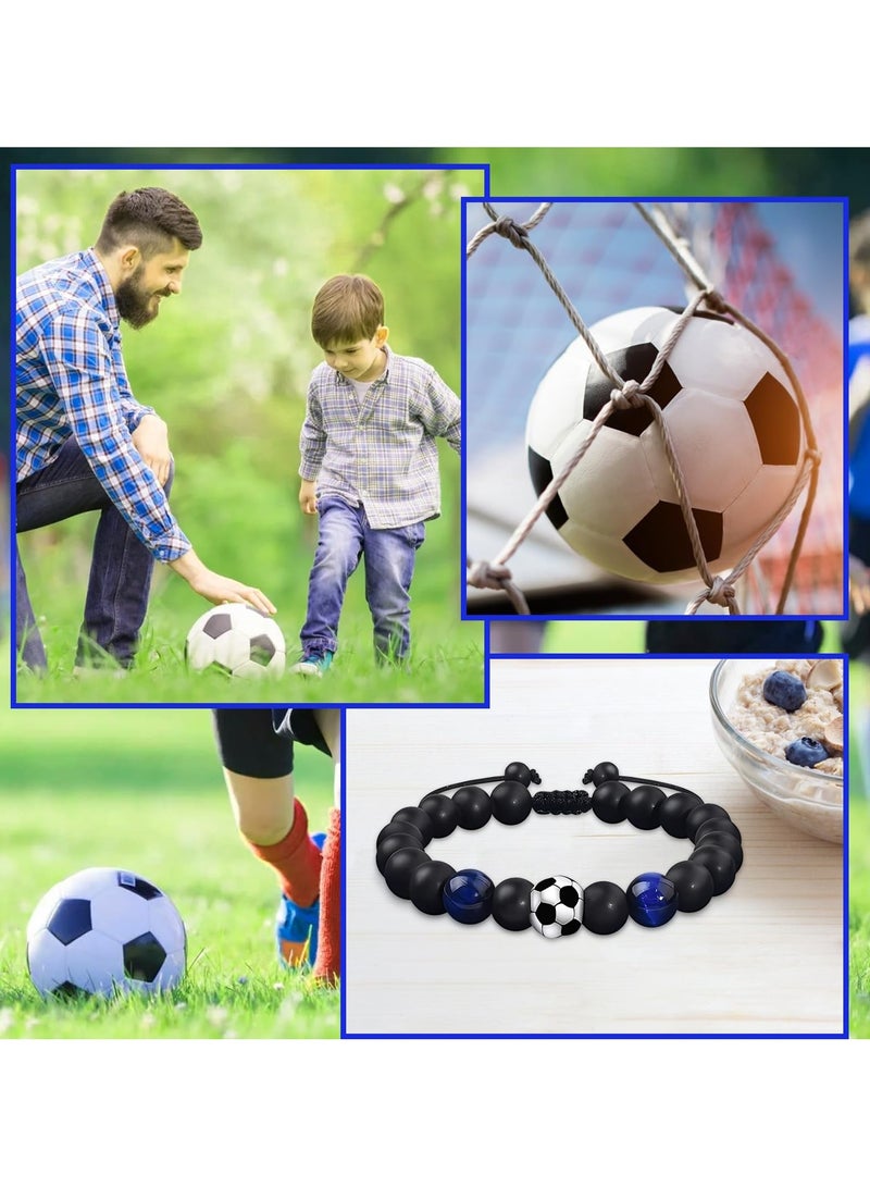 سانموجيد سوار الصداقة لكرة القدم القابل للتعديل مع سيليكون صديق للبيئة | مقاس واحد يناسب الجميع (5.5-10 بوصة) | مثالي للأطفال والمشجعين تدريب/إهداء - Image 3