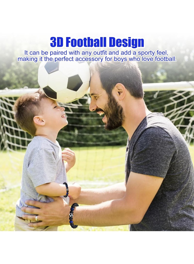 سانموجيد سوار الصداقة لكرة القدم القابل للتعديل مع سيليكون صديق للبيئة | مقاس واحد يناسب الجميع (5.5-10 بوصة) | مثالي للأطفال والمشجعين تدريب/إهداء - Image 5