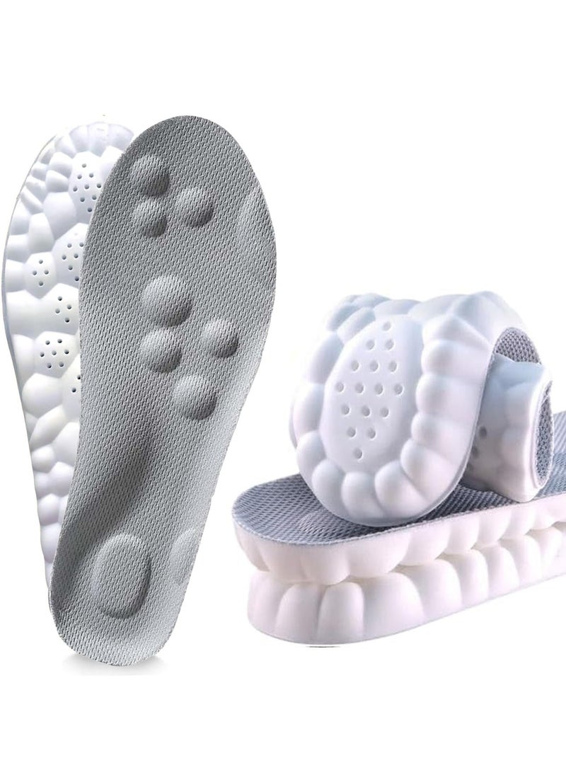 BreeJooy 4D Cloud Insoles - Anti-Fatigue, Shock Absorption, Foot Pain Relief - Women's Step Insoles - U-Shaped Memory Foam Insoles 1 Pair  - Image 1