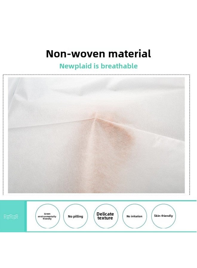 إسكدنيا ملاءة سرير للاستخدام مرة واحدة خاصة بصالونات التجميل سميكة غير مقاومة للماء والزيت سرير تدليك بدون ثقب قماش غير منسوج قابل للتنفس 100 - اللون: أبيض 13 جرام 100 70*173 سم - Image 4