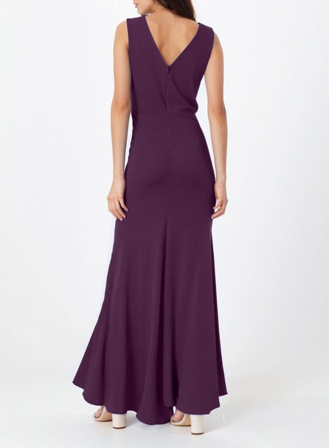 Tepveisoy Fashion Women's Dresses Evening Gowns Twisted Ruffled Fishtail Bridesmaid Dress Long Skirt  - Image 3