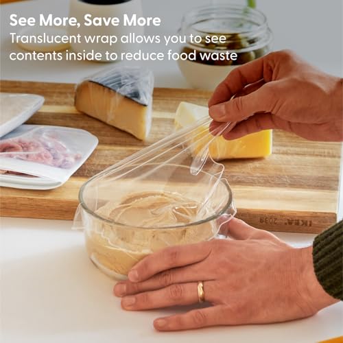 WP W&P Reusable Silicone Stretch Wrap, 1 Box with 3 Wraps (7x8, 10x11, 13x14), Oven, Dishwasher, Microwave & Freezer Safe, BPA Free - Image 4