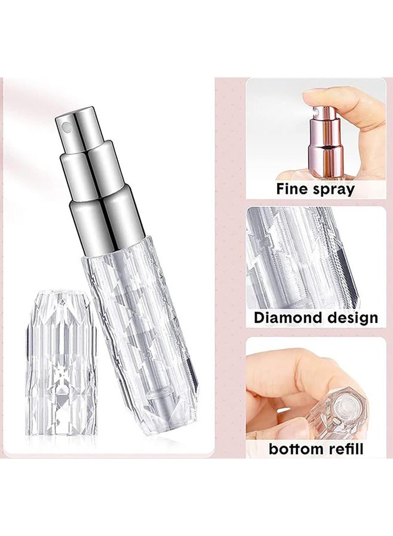 Sweet seven 4 Pack 5ML Mini Perfume Atomizers - Refillable Travel Size Sprayers for Women and Men, Convenient Pocket, Handbag, or Purse Dispenser - Image 3